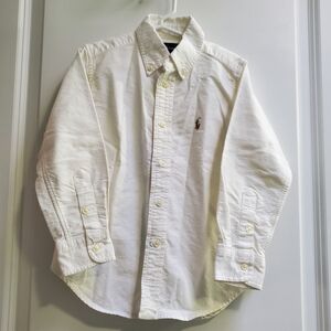 Ralph Lauren Boys White Button-Up Shirt Size 4T